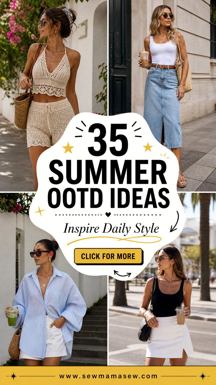 35 Summer OOTD Ideas to Inspire Your Daily Style - 35 Summer OOTD Ideas to Inspire Your Daily Style