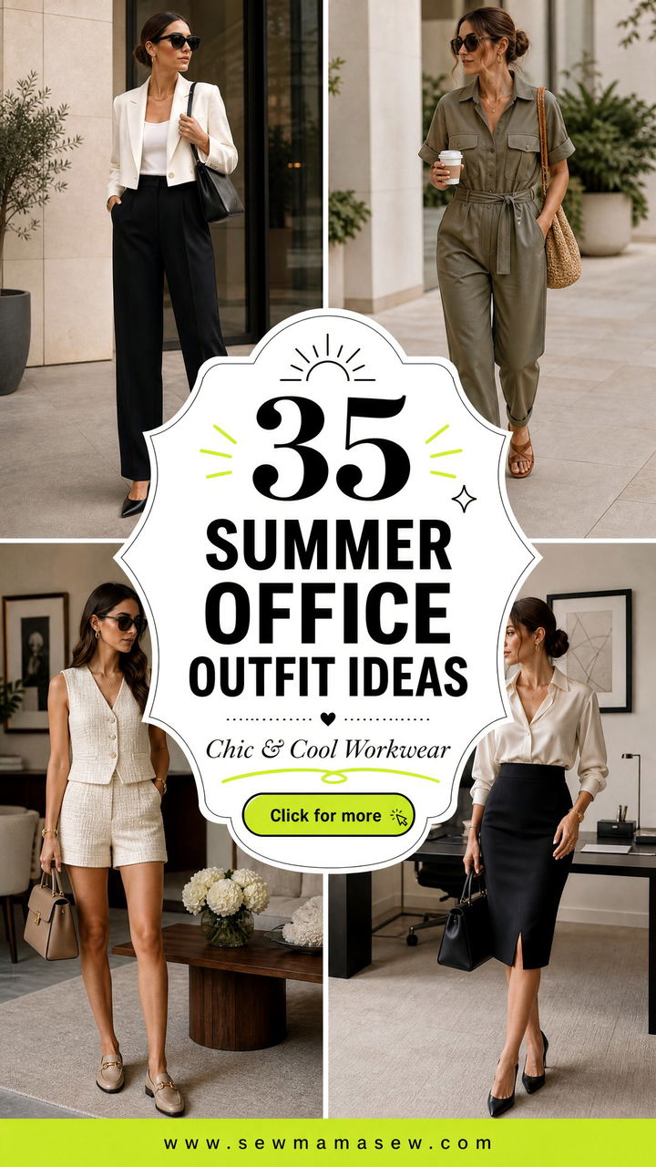 35 Summer Office Outfit Ideas to Stay Chic and Cool - 35 Summer Office Outfit Ideas to Stay Chic & Cool
