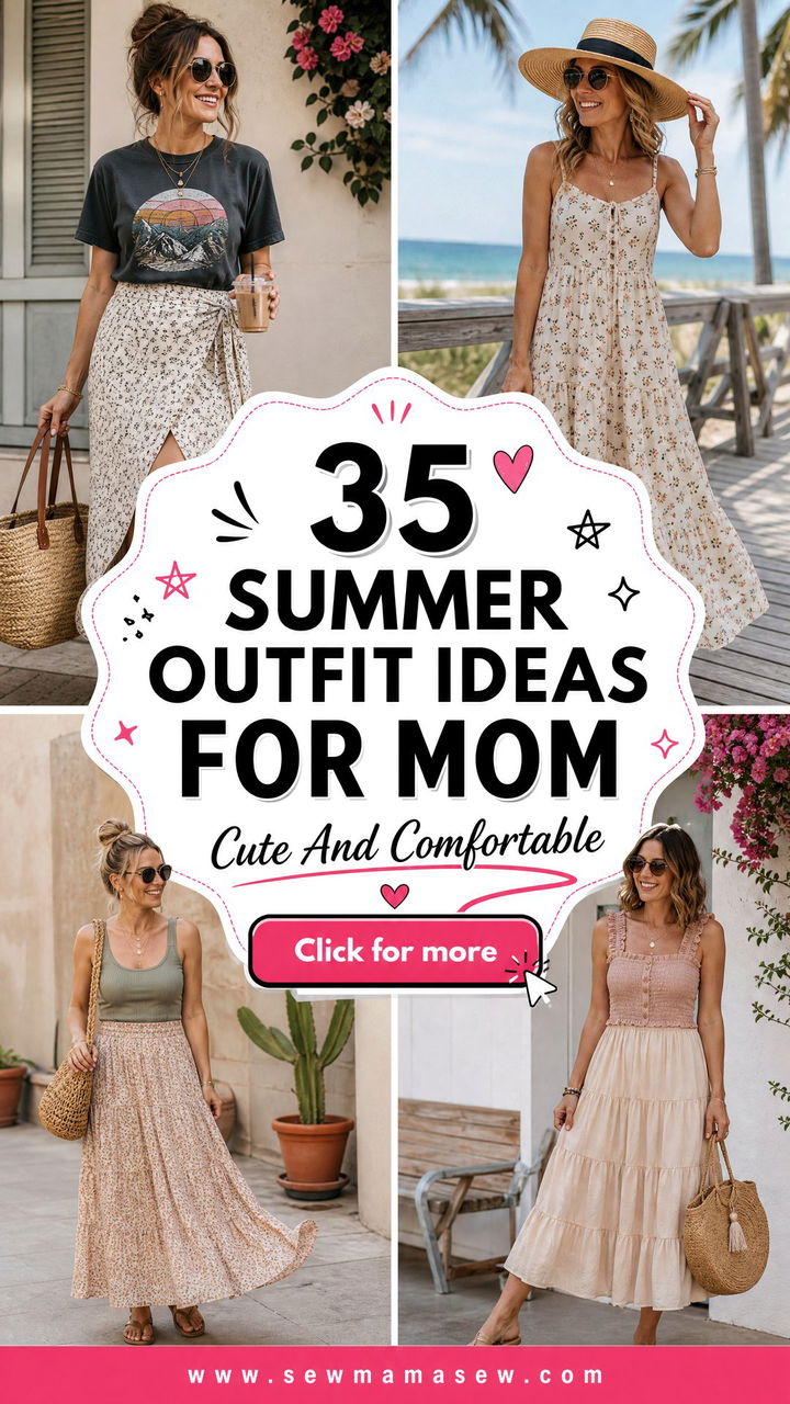 35 Summer Outfit Ideas for Mom Cute and Comfortable - 35 Summer Outfit Ideas for Mom: Cute & Comfortable