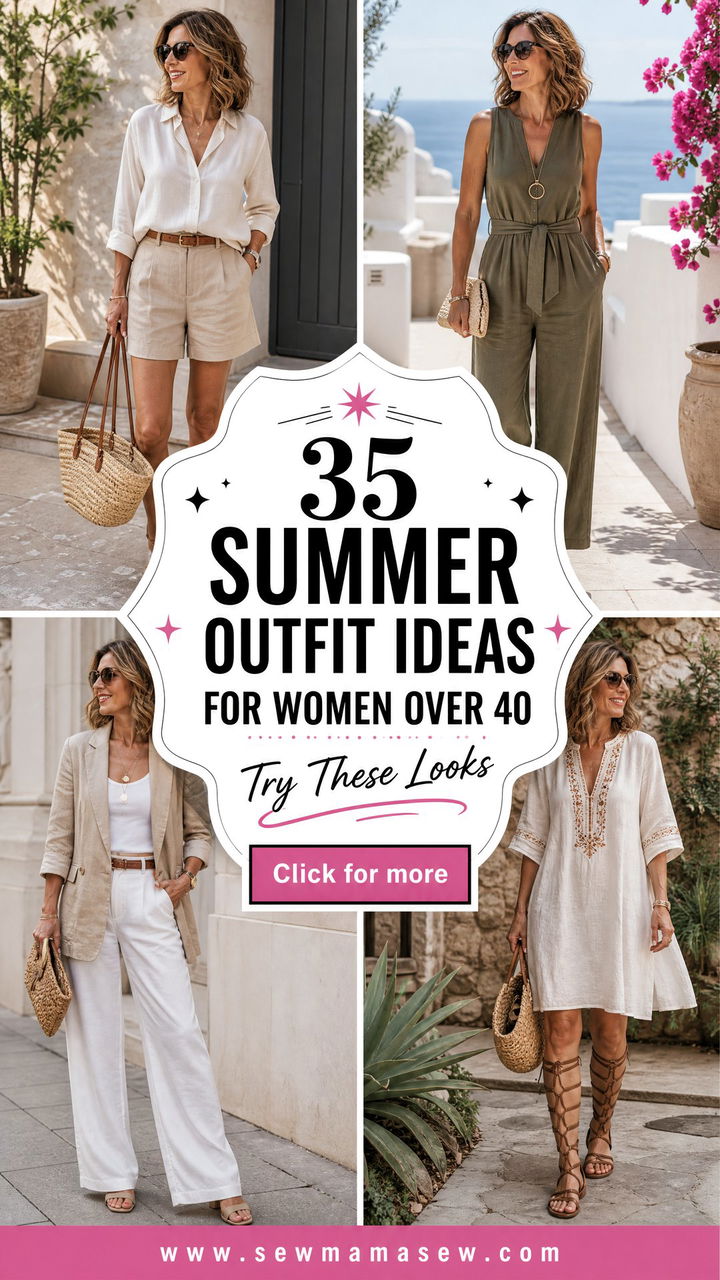35 Summer Outfit Ideas for Women Over 40 to Try - 35 Summer Outfit Ideas for Women Over 40 to Try