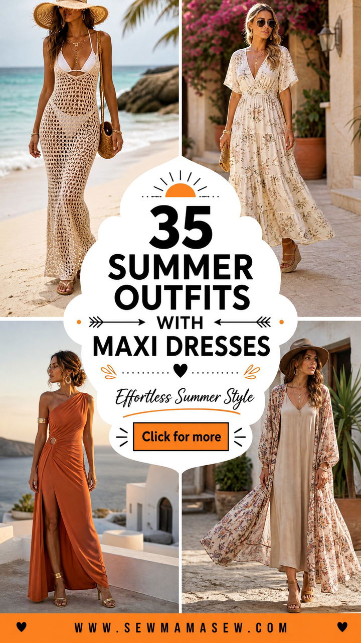 35 Summer Outfits With Maxi Dresses for Effortless Style - 35 Summer Outfits With Maxi Dresses for Effortless Style