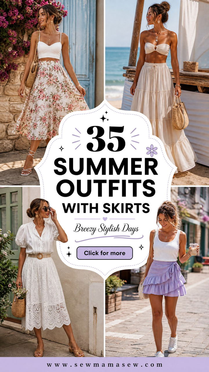 35 Summer Outfits With Skirts for Breezy Stylish Days - 35 Summer Outfits With Skirts for Breezy, Stylish Days