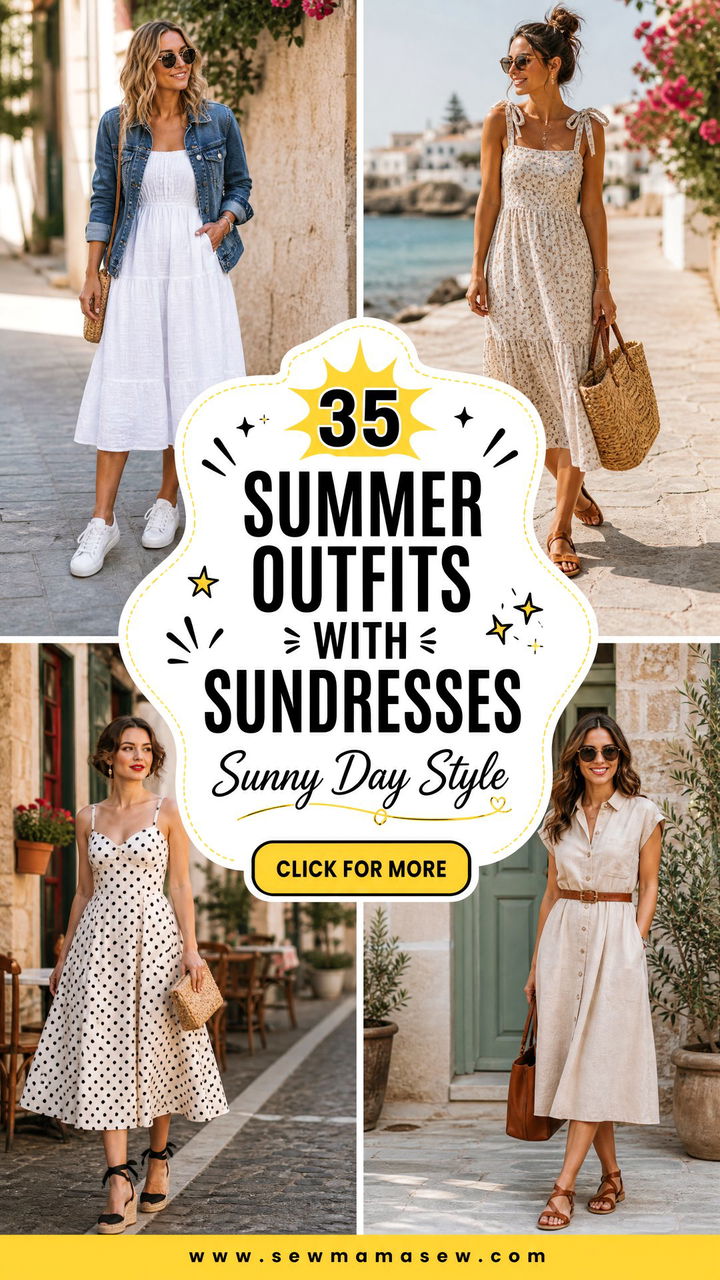 35 Summer Outfits With Sundresses for Sunny Day Style - 35 Summer Outfits With Sundresses for Sunny Day Style