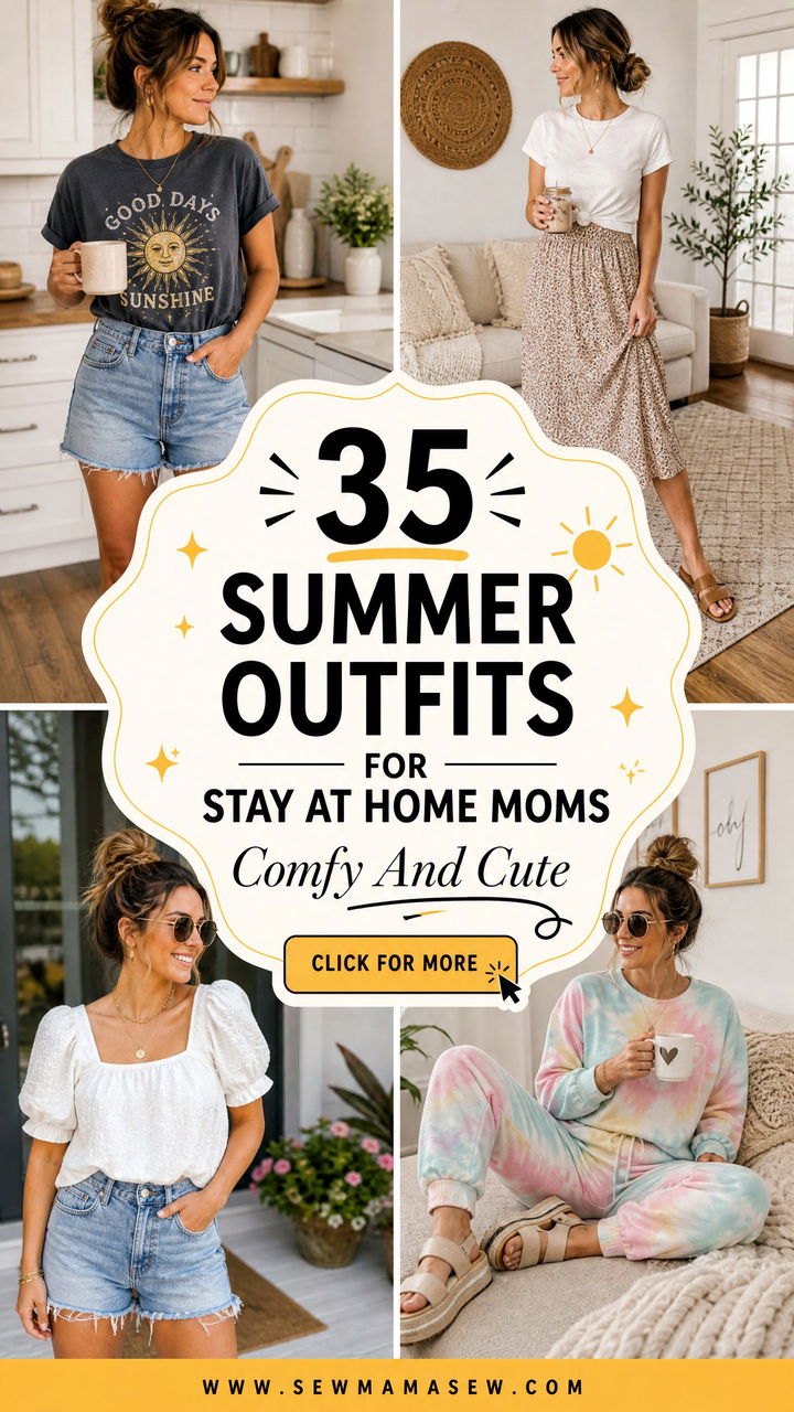 35 Summer Outfits for Stay at Home Moms Comfy and Cute - 35 Summer Outfits for Stay at Home Moms: Comfy & Cute