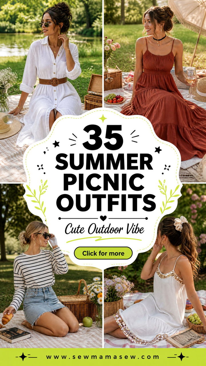 35 Summer Picnic Outfits for a Cute Outdoor Vibe - 35 Summer Picnic Outfits for a Cute Outdoor Vibe