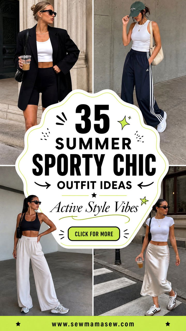 35 Summer Sporty Chic Outfit Ideas for Active Style - 35 Summer Sporty Chic Outfit Ideas for Active Style