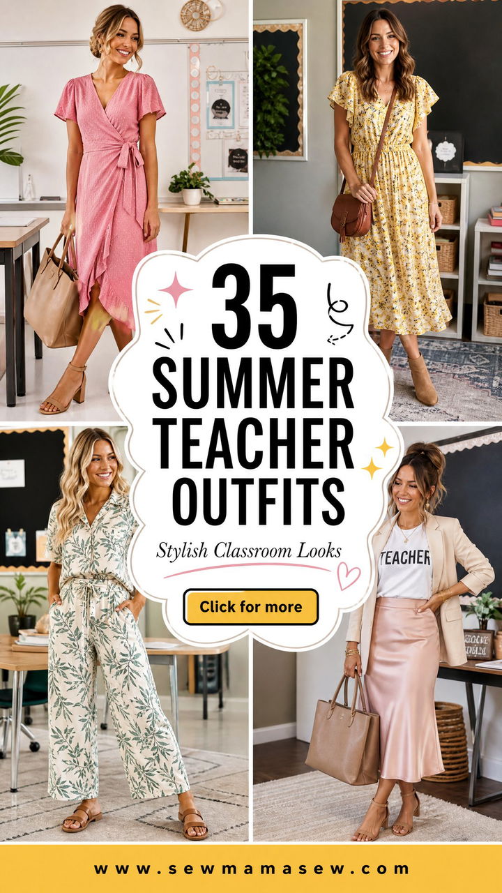 35 Summer Teacher Outfits for a Stylish Classroom Look - 35 Summer Teacher Outfits for a Stylish Classroom Look
