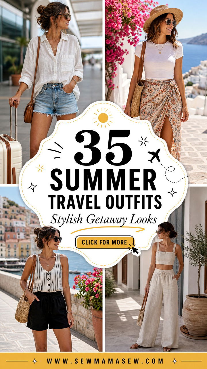 35 Summer Travel Outfits for Stylish Getaways - 35 Summer Travel Outfits for Stylish Getaways