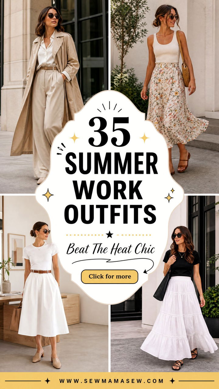 35 Summer Work Outfit Ideas to Beat the Heat - 35 Summer Work Outfit Ideas to Beat the Heat