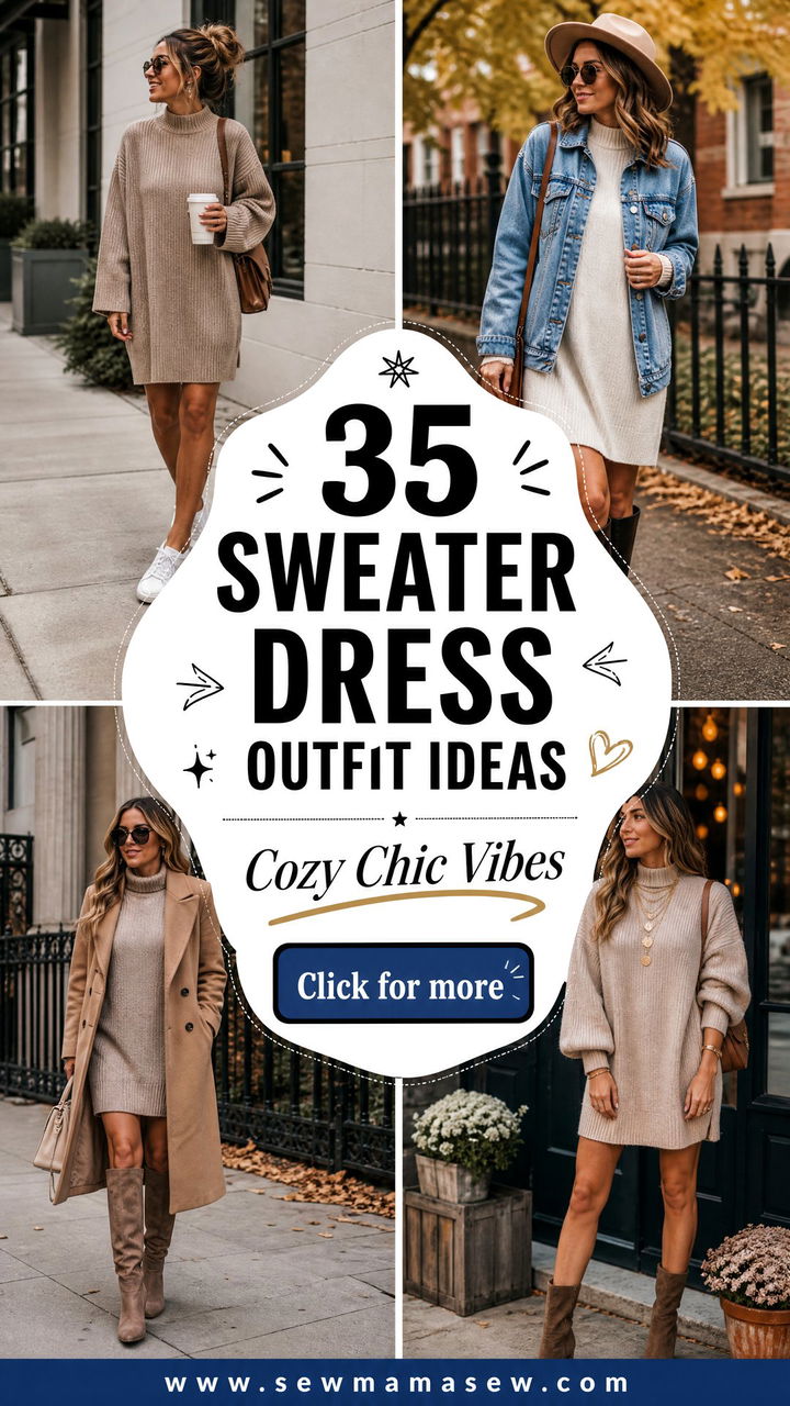 35 Sweater Dress Outfit Ideas for Women to Try - 35 Sweater Dress Outfit Ideas for Women to Try