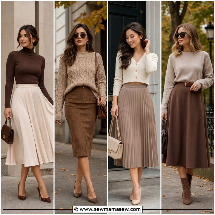 35 Sweater Skirt Outfit Ideas for Cozy Style