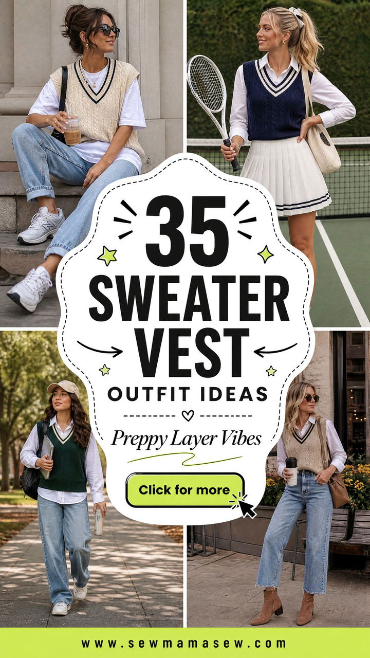 35 Sweater Vest Outfit Ideas to Try This Season - 35 Sweater Vest Outfit Ideas to Try This Season