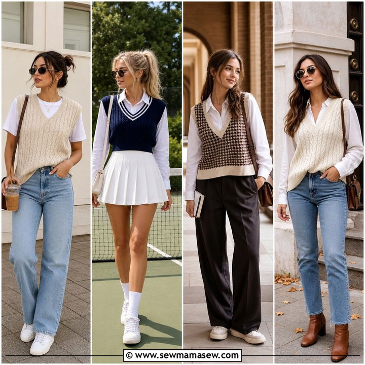 35 Sweater Vest Outfit Ideas to Try This Season