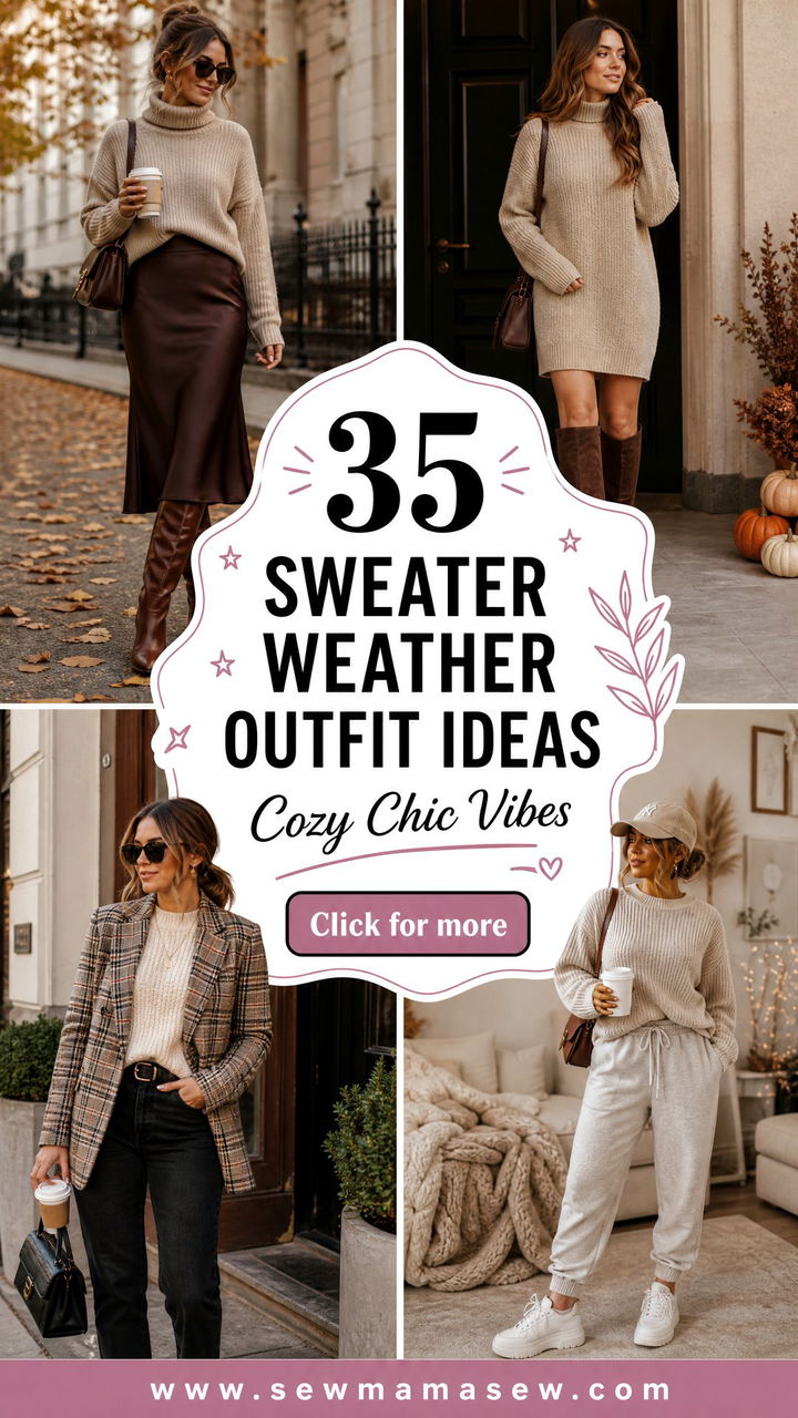 35 Sweater Weather Outfit Ideas for Cozy Chic Style - 35 Sweater Weather Outfit Ideas for Cozy Chic Style