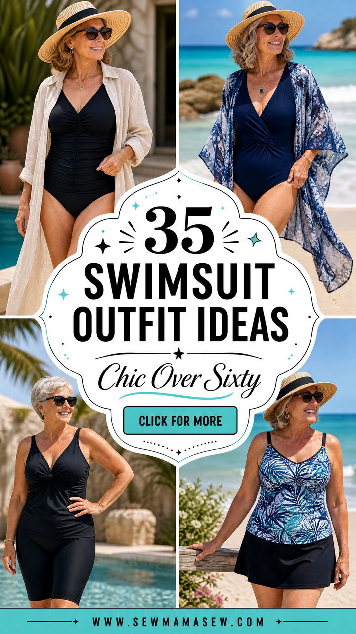 35 Swimsuit Outfit Ideas for Women Over 60 - 35 Swimsuit Outfit Ideas for Women Over 60