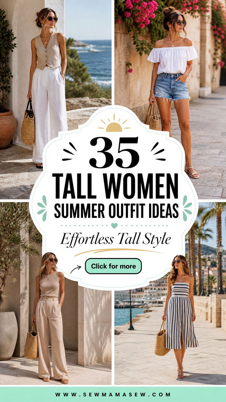 35 Tall Women Summer Outfit Ideas for Effortless Style - 35 Tall Women Summer Outfit Ideas for Effortless Style