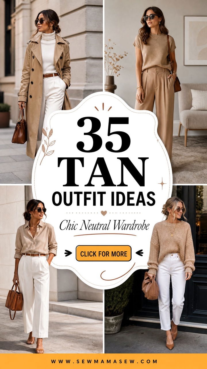 35 Tan Outfit Ideas for a Chic Neutral Wardrobe - 35 Tan Outfit Ideas for a Chic, Neutral Wardrobe