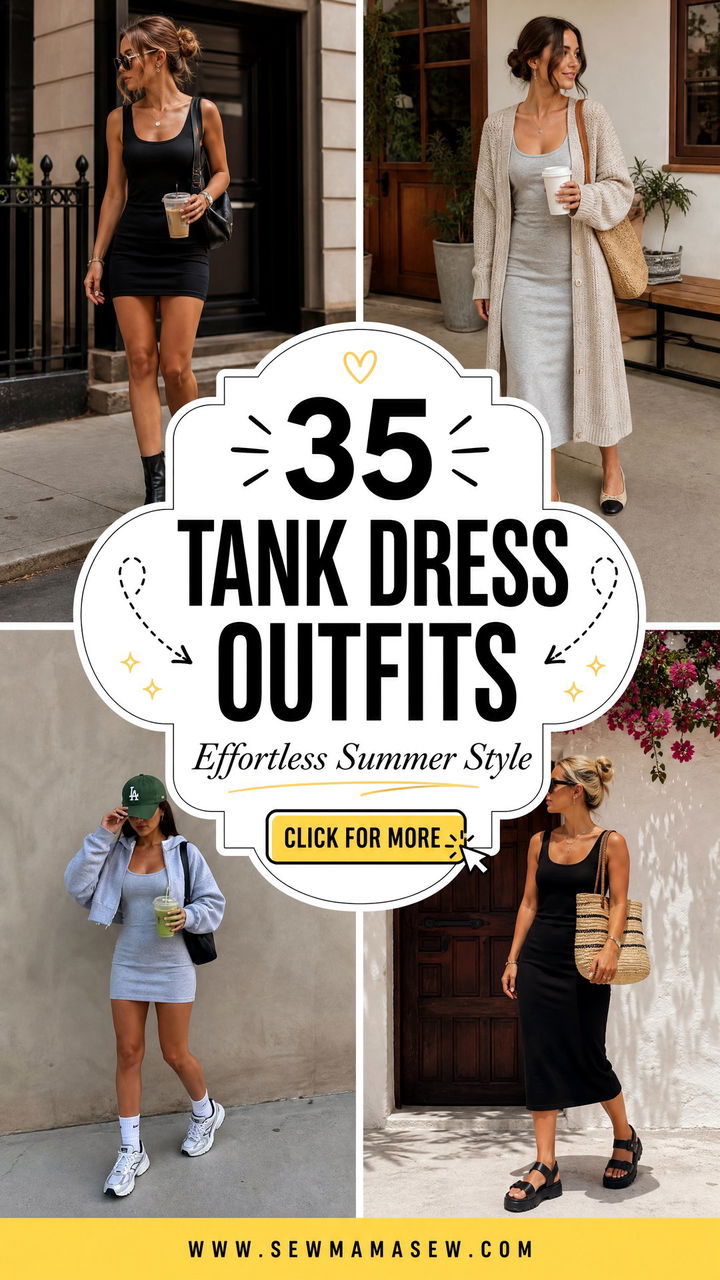 35 Tank Dress Outfits for Effortless Summer Style - 35 Tank Dress Outfits for Effortless Summer Style