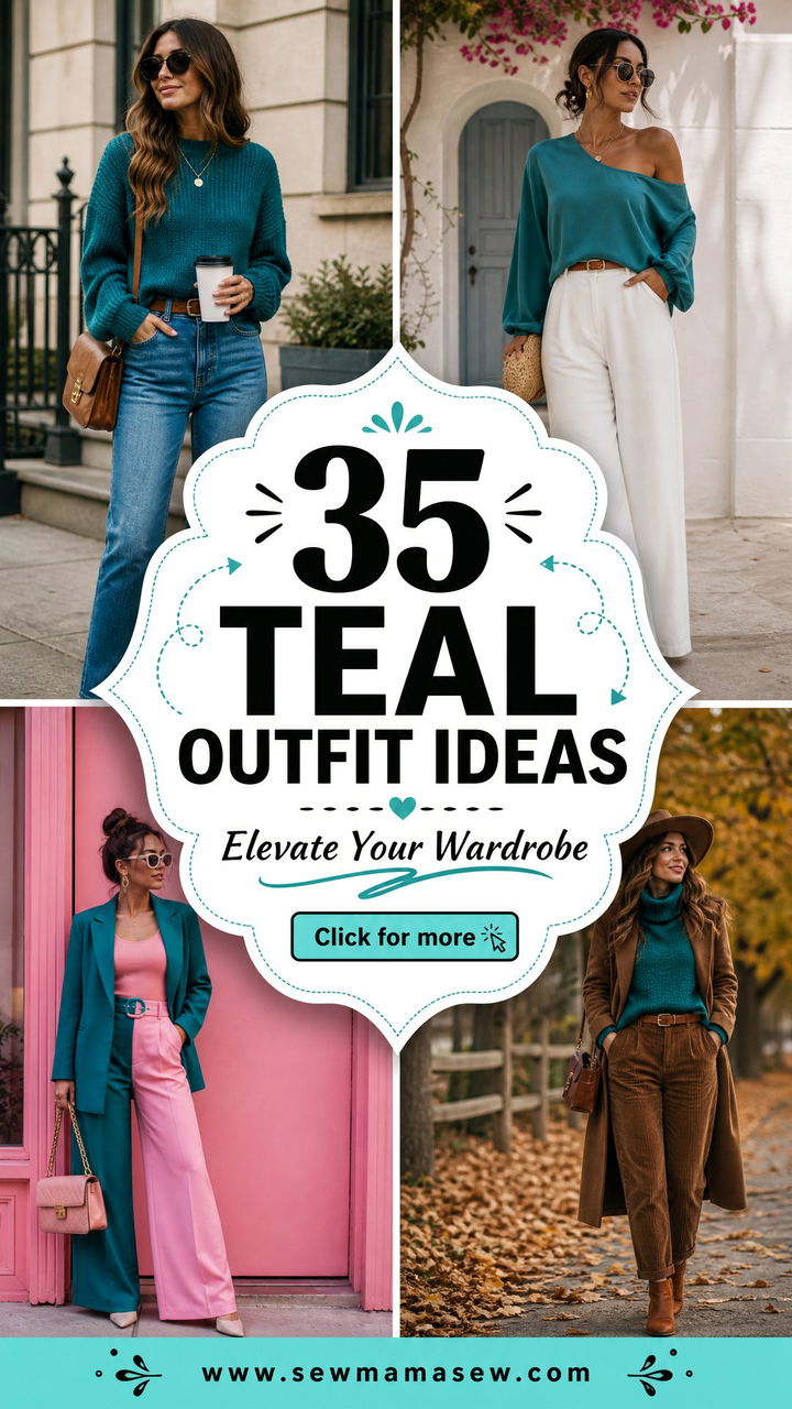 35 Teal Outfit Ideas to Elevate Your Wardrobe - 35 Teal Outfit Ideas to Elevate Your Wardrobe