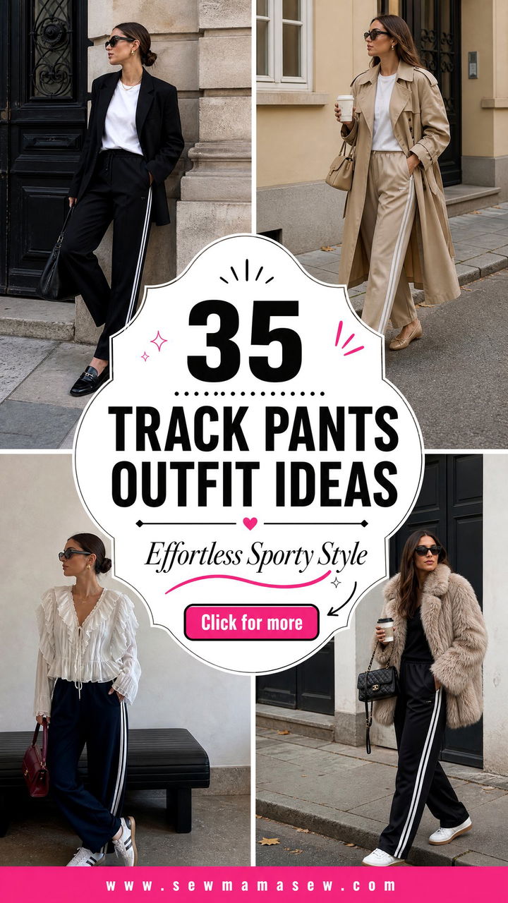 35 Track Pants Outfit Ideas for Effortless Style - 35 Track Pants Outfit Ideas for Effortless Style