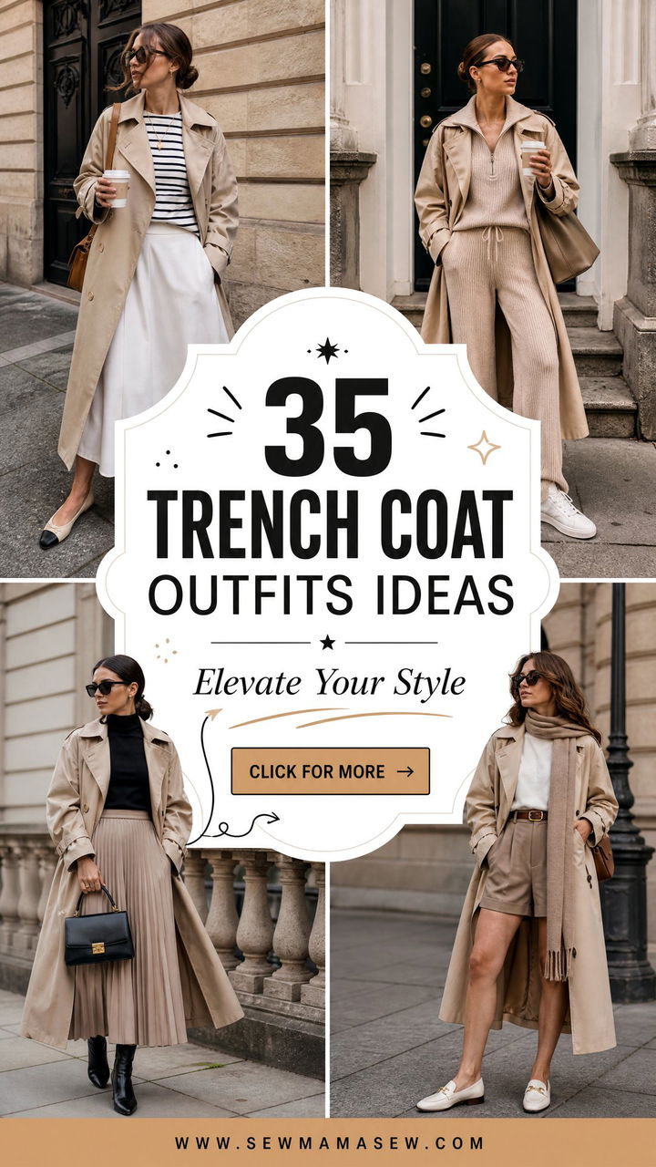 35 Trench Coat Outfits Ideas to Elevate Your Style - 35 Trench Coat Outfits Ideas to Elevate Your Style