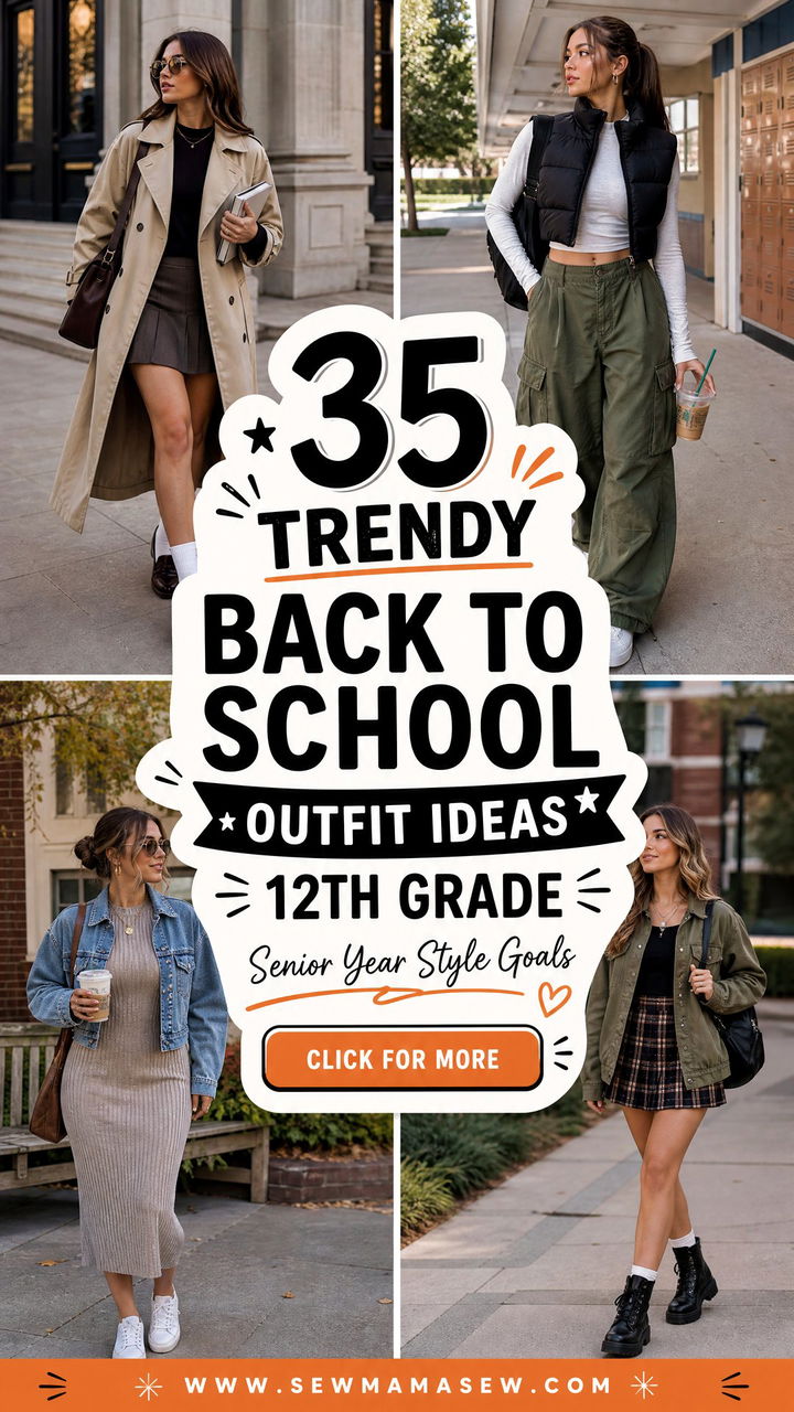35 Trendy Back to School Outfit Ideas 12th Grade Seniors - 35 Trendy Back to School Outfit Ideas 12th Grade Seniors