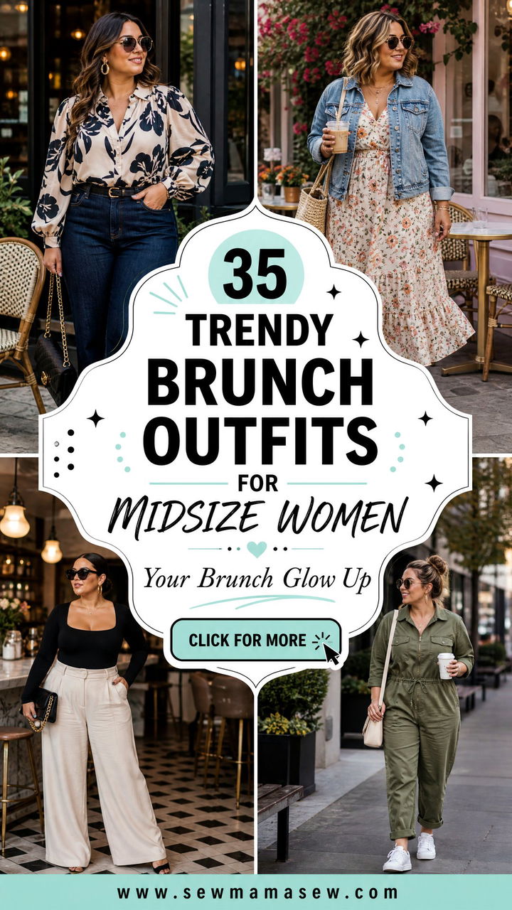 35 Trendy Brunch Outfits for Midsize Women - 35 Trendy Brunch Outfits for Midsize Women