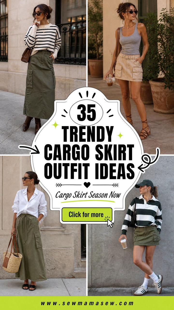35 Trendy Cargo Skirt Outfit Ideas to Inspire You - 35 Trendy Cargo Skirt Outfit Ideas to Inspire You