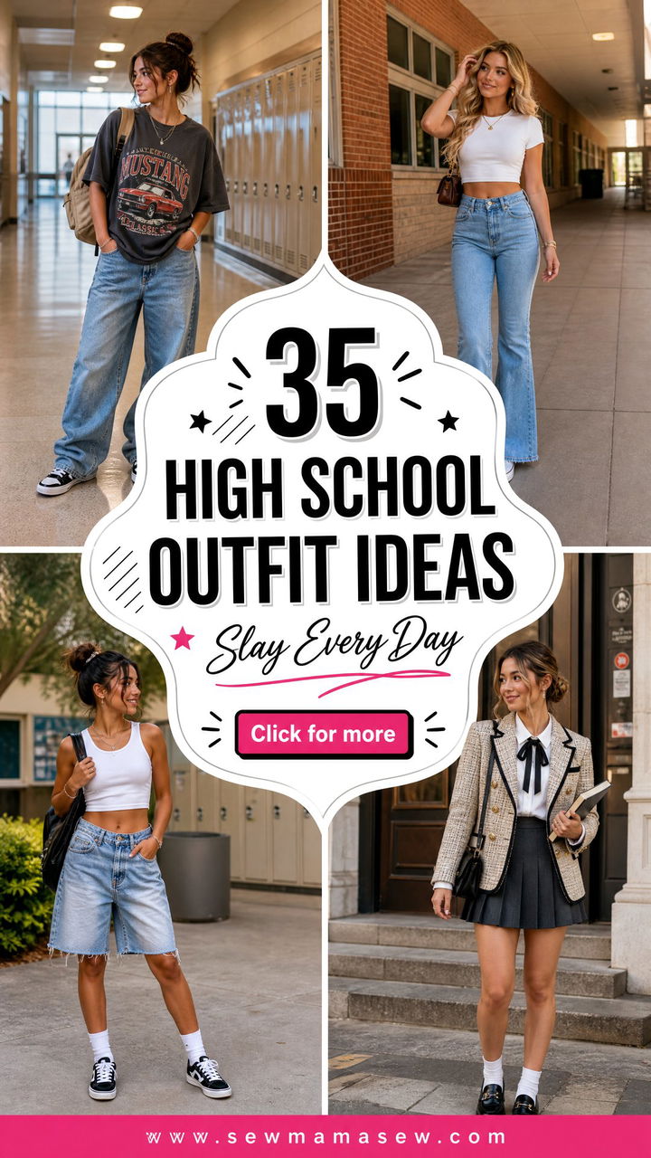 35 Trendy High School Outfit Ideas to Slay Every Day - 35 Trendy High School Outfit Ideas to Slay Every Day