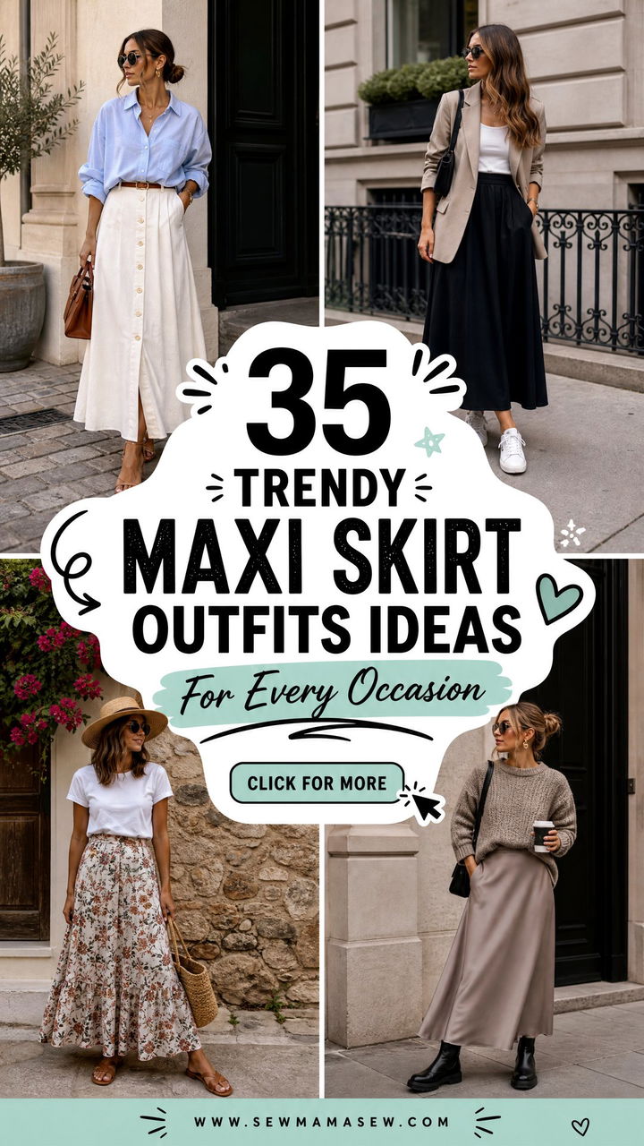35 Trendy Maxi Skirt Outfits Ideas for Every Occasion - 35 Trendy Maxi Skirt Outfits Ideas for Every Occasion