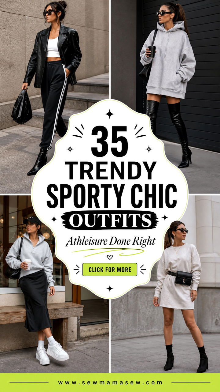 35 Trendy Sporty Chic Outfits to Copy Now - 35 Trendy Sporty Chic Outfits to Copy Now