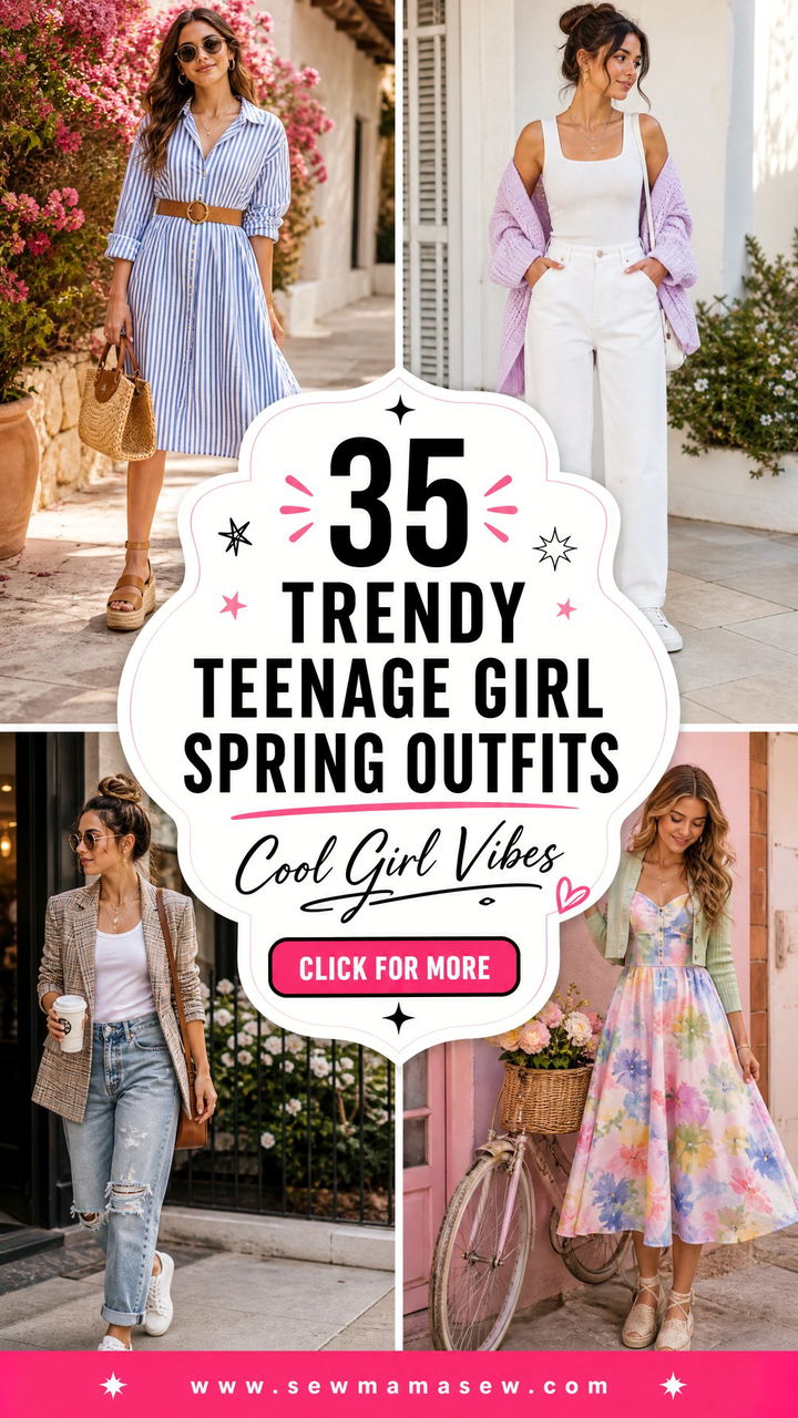 35 Trendy Spring Outfits for Teenage Girls to Rock - 35 Trendy Spring Outfits for Teenage Girls to Rock