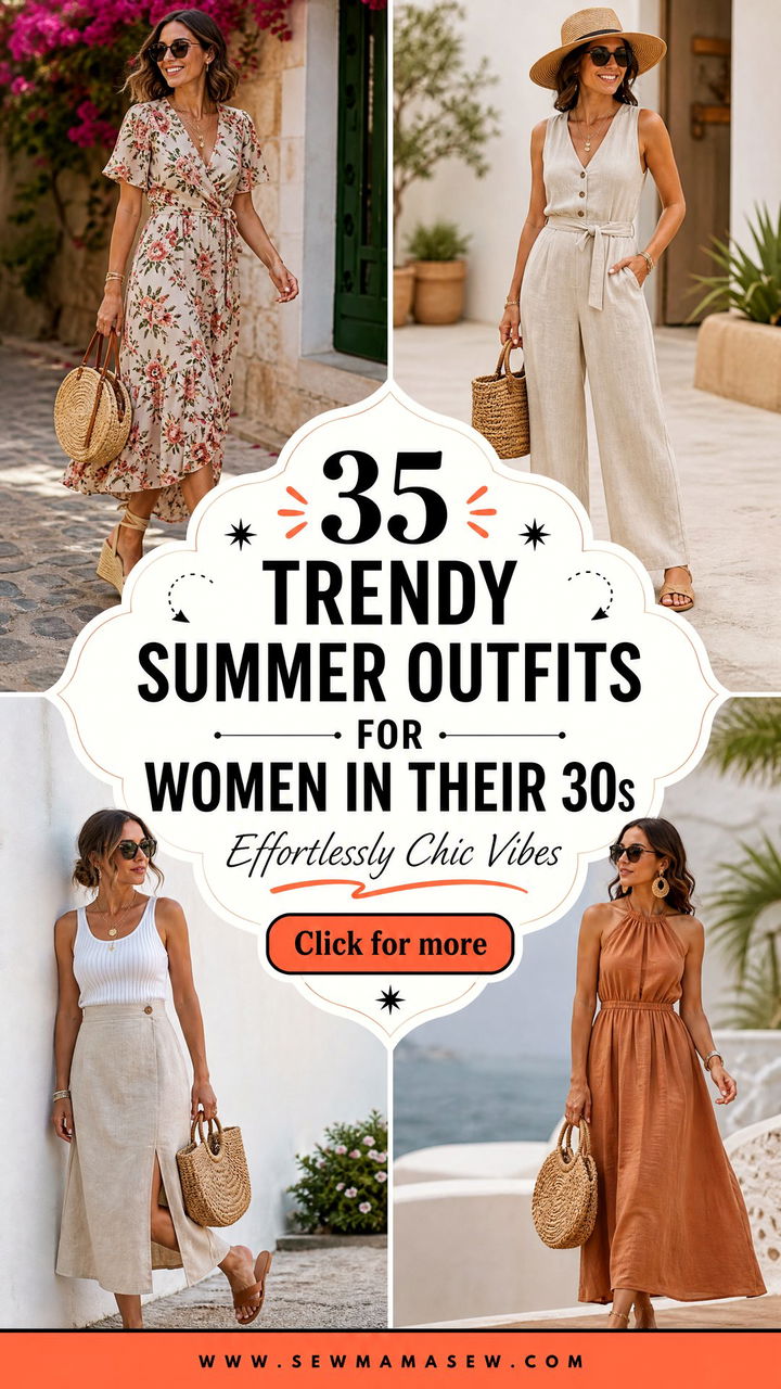 35 Trendy Summer Outfits for Women in Their 30s - 35 Trendy Summer Outfits for Women in Their 30s