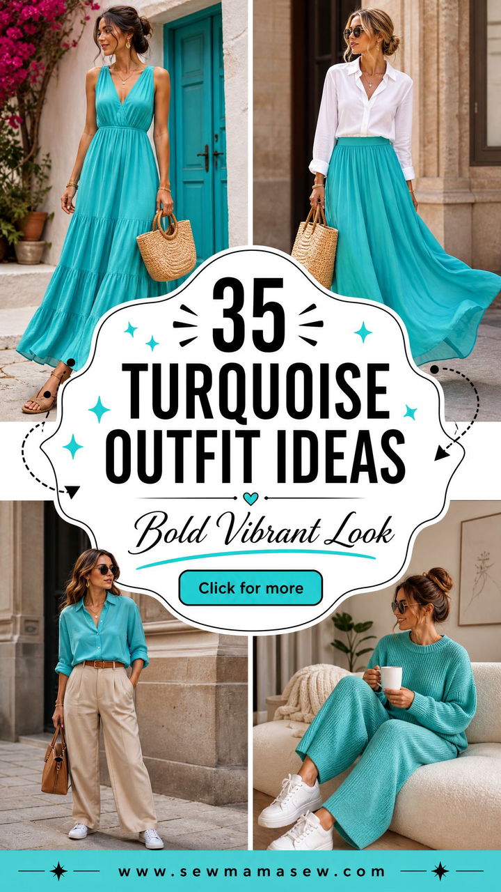 35 Turquoise Outfit Ideas for a Bold Vibrant Look - 35 Turquoise Outfit Ideas for a Bold, Vibrant Look