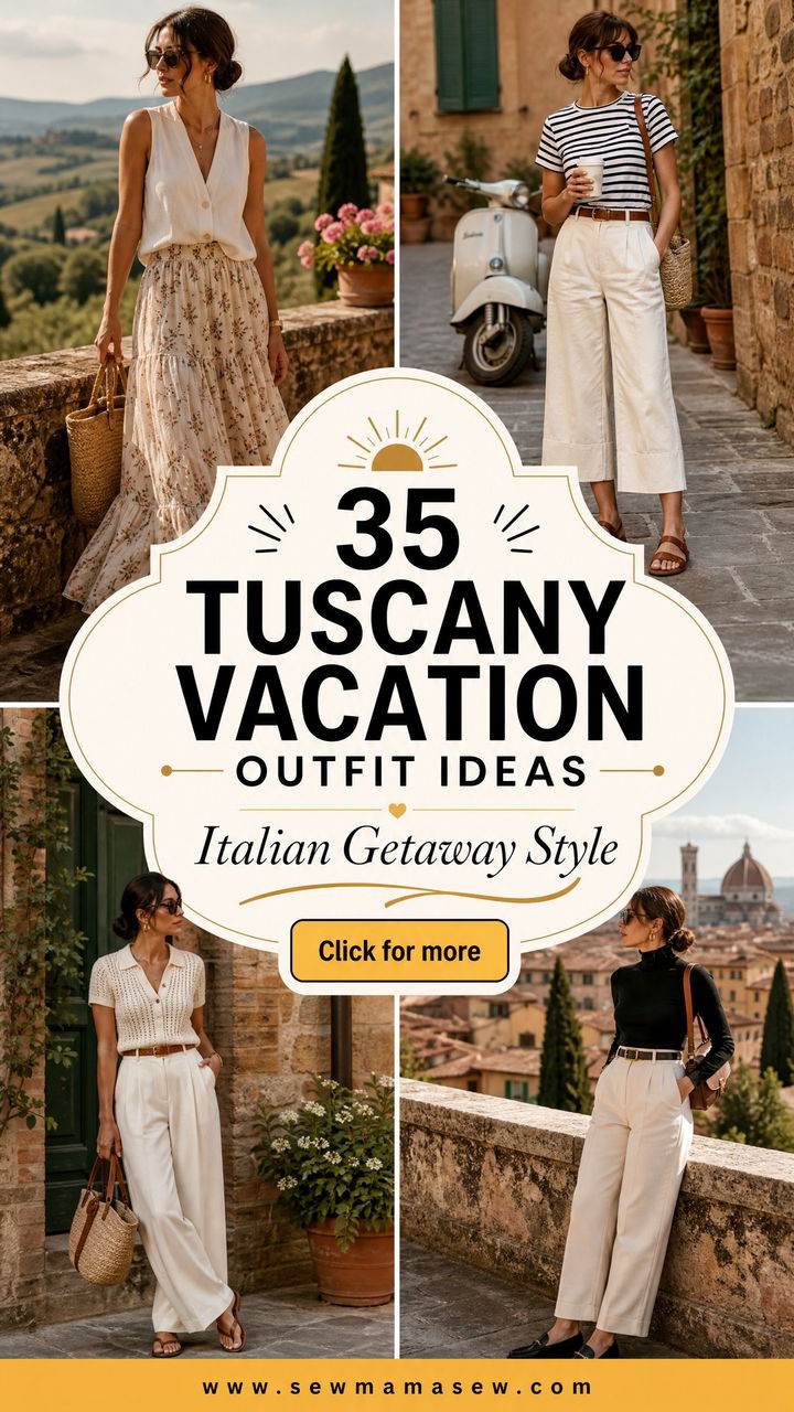 35 Tuscany Vacation Outfit Ideas for Italian Getaways - 35 Tuscany Vacation Outfit Ideas for Italian Getaways