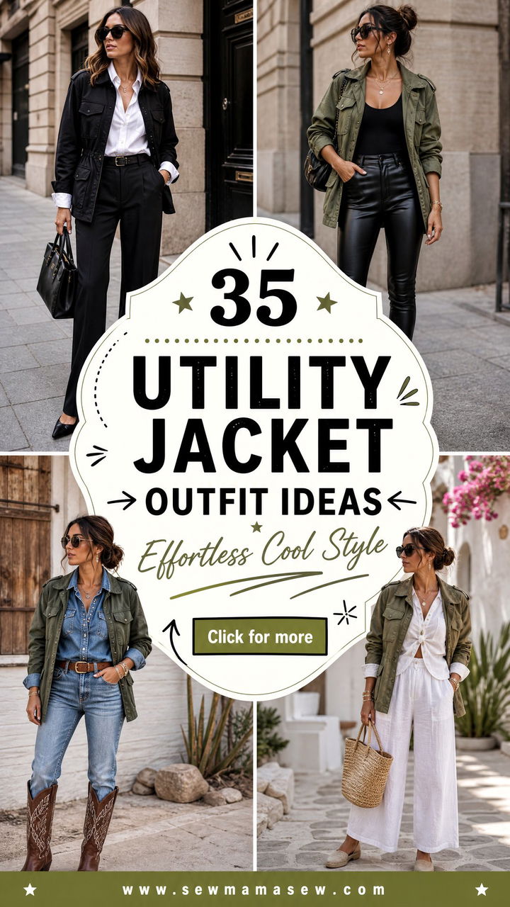 35 Utility Jacket Outfit Ideas for Effortless Cool Style - 35 Utility Jacket Outfit Ideas for Effortless Cool Style