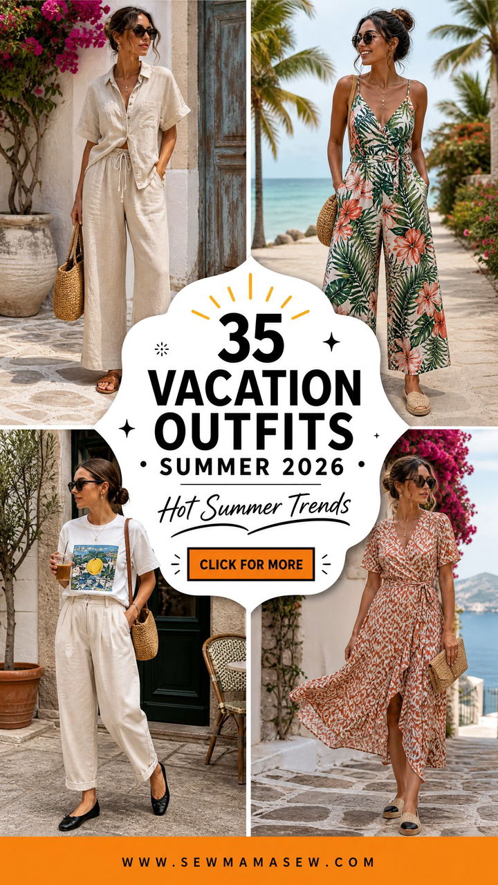 35 Vacation Outfit Ideas Summer 2026 Hot Trends - 35 Vacation Outfit Ideas Summer 2026: Hot Trends