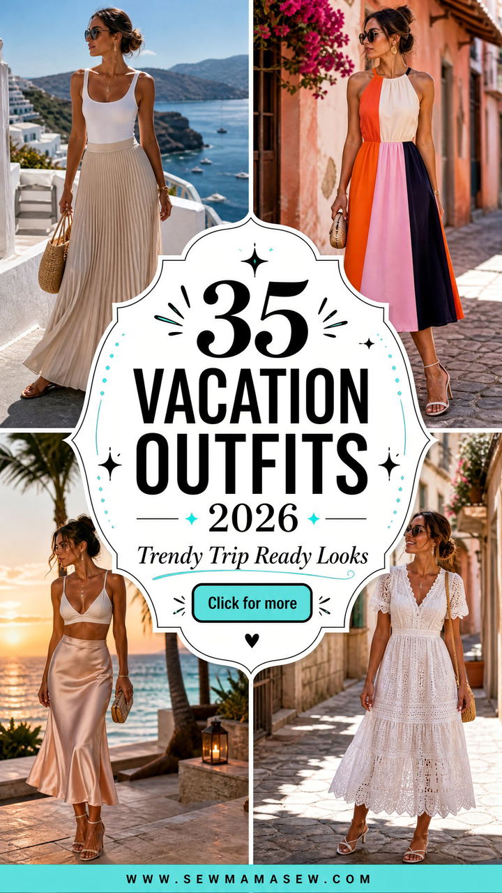 35 Vacation Outfits 2026 Trendy Looks for Every Trip - 35 Vacation Outfits 2026: Trendy Looks for Every Trip