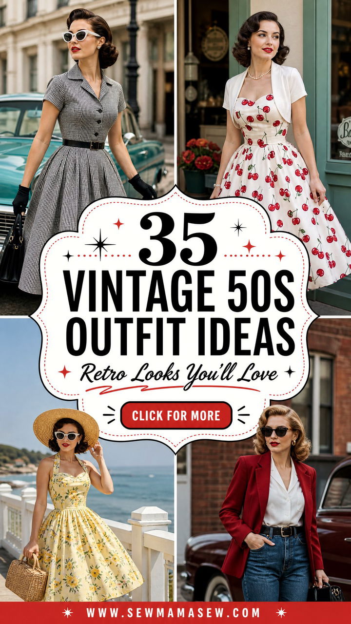 35 Vintage 50s Outfit Ideas Retro Looks Youll Love - 35 Vintage 50s Outfit Ideas: Retro Looks You'll Love