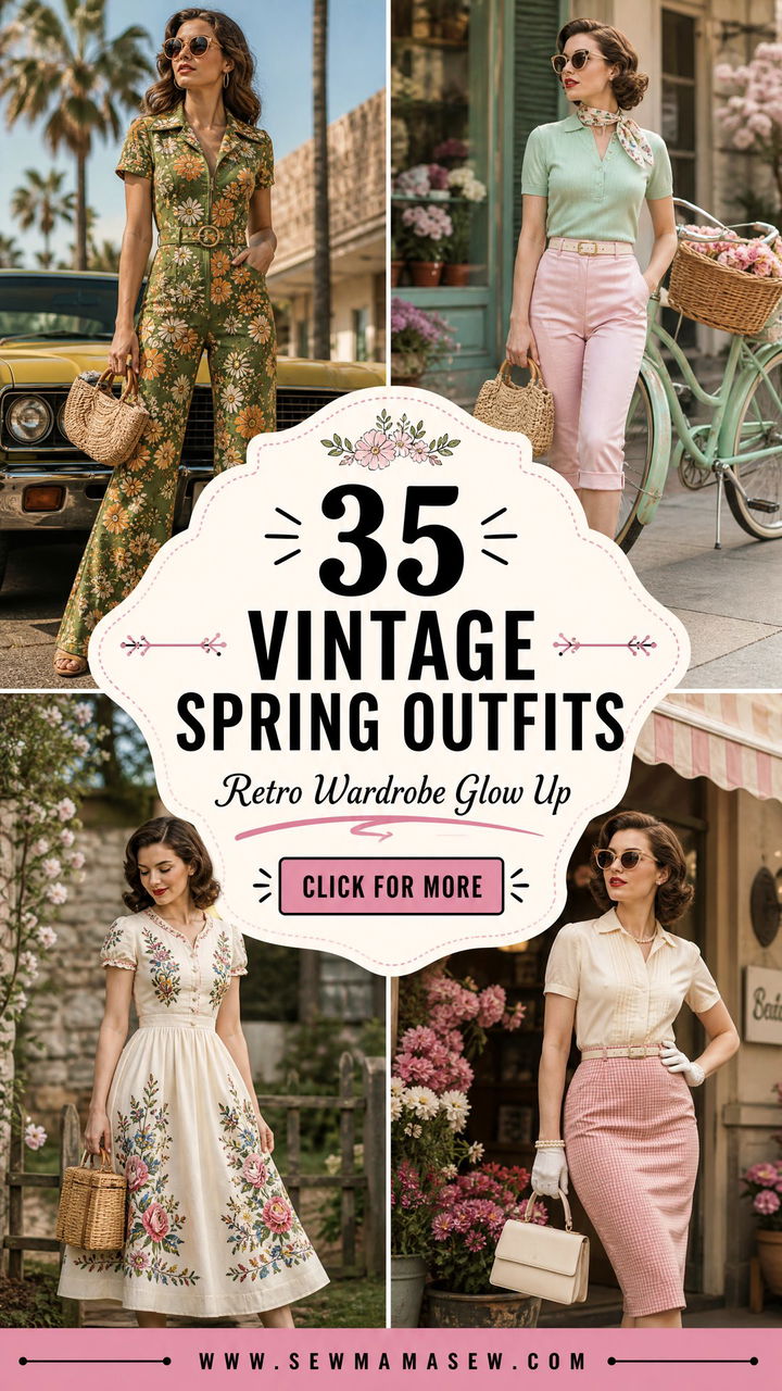 35 Vintage Spring Outfits to Elevate Your Wardrobe - 35 Vintage Spring Outfits to Elevate Your Wardrobe