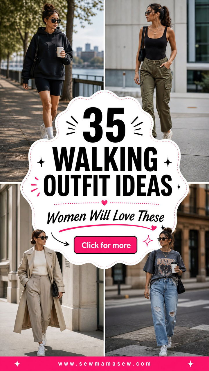 35 Walking Outfit Ideas Women Will Love to Wear - 35 Walking Outfit Ideas Women Will Love to Wear