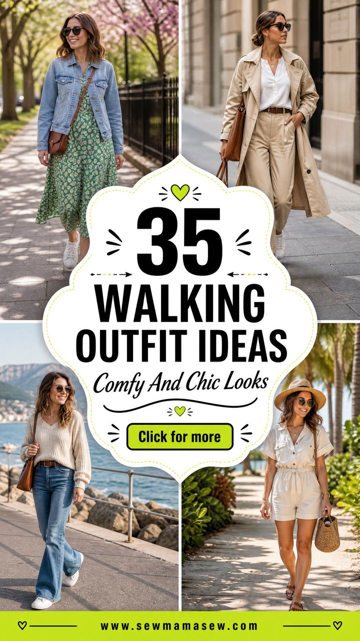 35 Walking Outfit Ideas for Women Comfy and Chic - 35 Walking Outfit Ideas for Women: Comfy & Chic