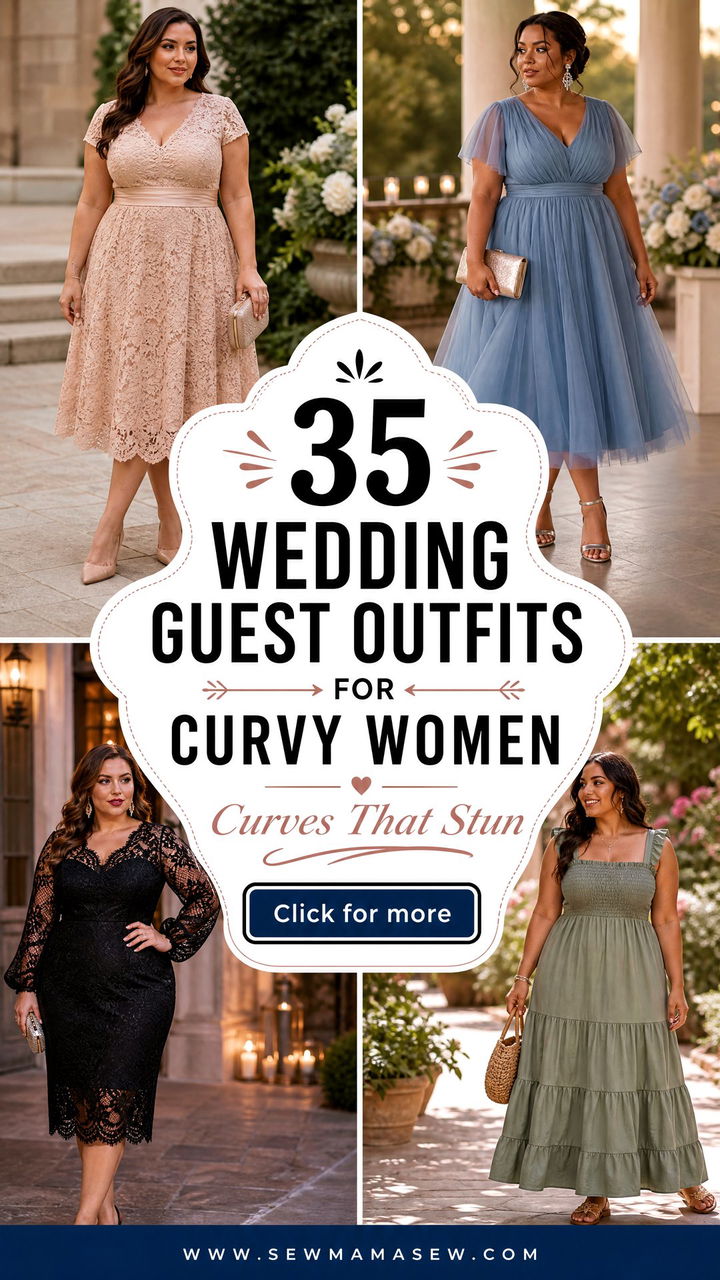 35 Wedding Guest Outfits for Curvy Women to Stun In - 35 Wedding Guest Outfits for Curvy Women to Stun In