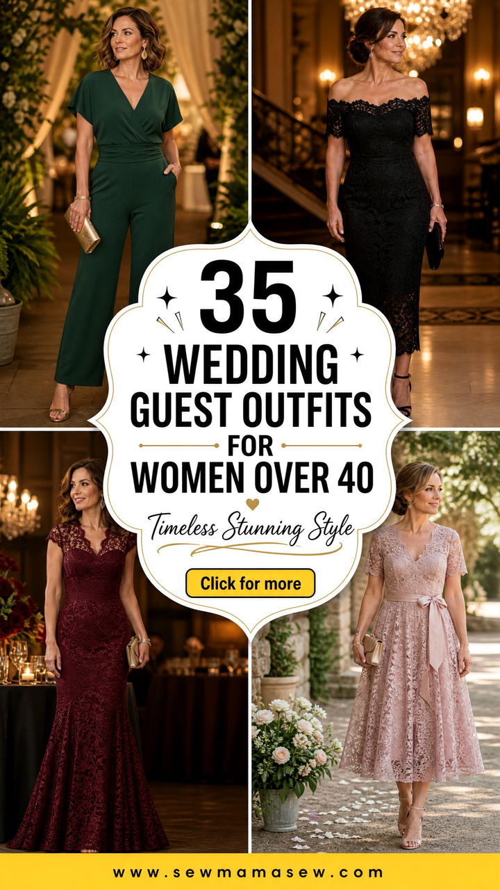 35 Wedding Guest Outfits for Women Over 40 to Stun In - 35 Wedding Guest Outfits for Women Over 40 to Stun In