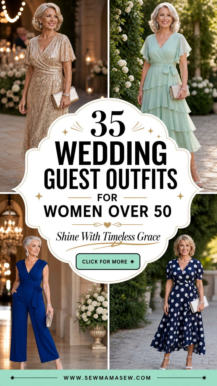 35 Wedding Guest Outfits for Women Over 50 to Shine - 35 Wedding Guest Outfits for Women Over 50 to Shine