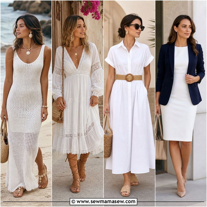 35 White Dress Outfit Ideas for Every Occasion