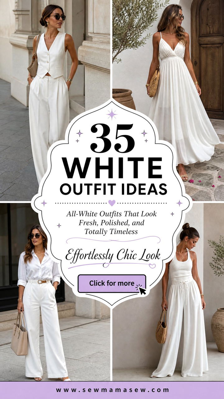 35 White Outfit Ideas for an Effortlessly Chic Look - 35 White Outfit Ideas for an Effortlessly Chic Look