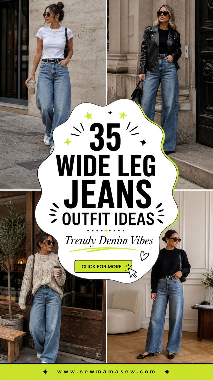 35 Wide Leg Jeans Outfit Ideas for Women to Try - 35 Wide Leg Jeans Outfit Ideas for Women to Try
