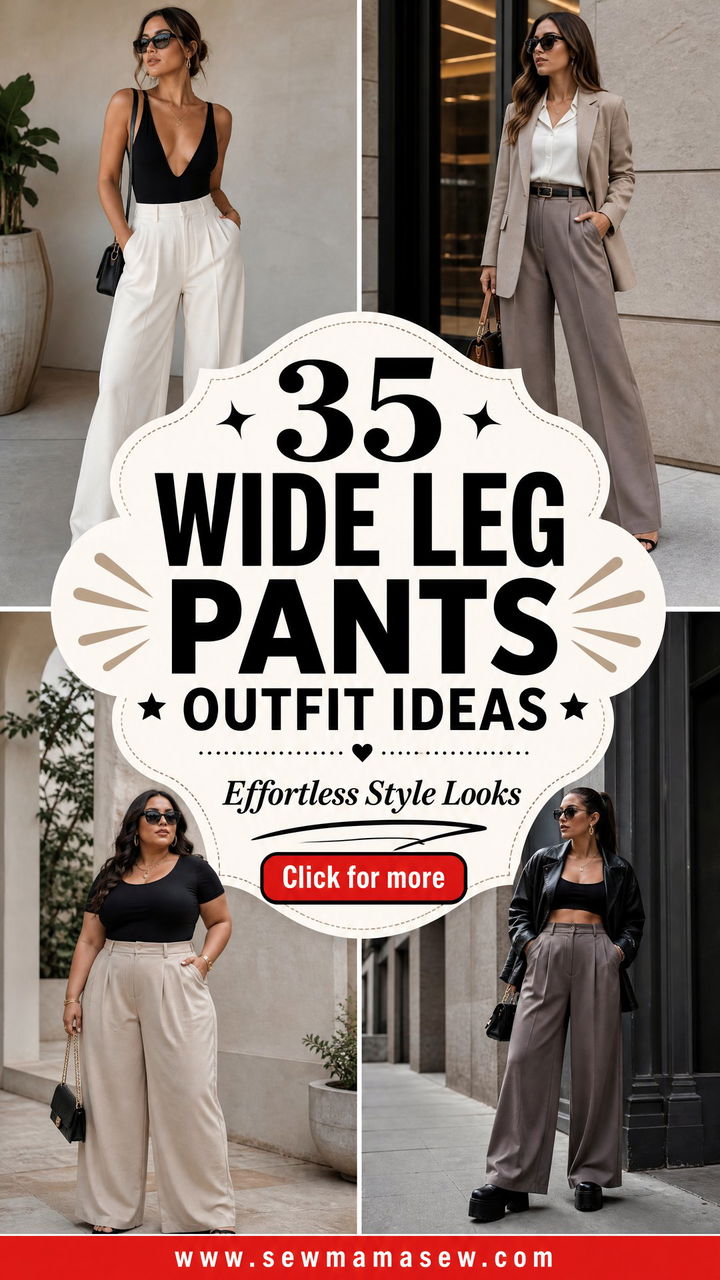 35 Wide Leg Pants Outfit Ideas for Effortless Style - 35 Wide Leg Pants Outfit Ideas for Effortless Style