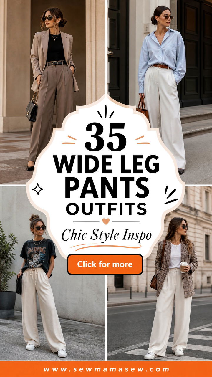35 Wide Leg Pants Outfits Inspo for Chic Style - 35 Wide Leg Pants Outfits Inspo for Chic Style